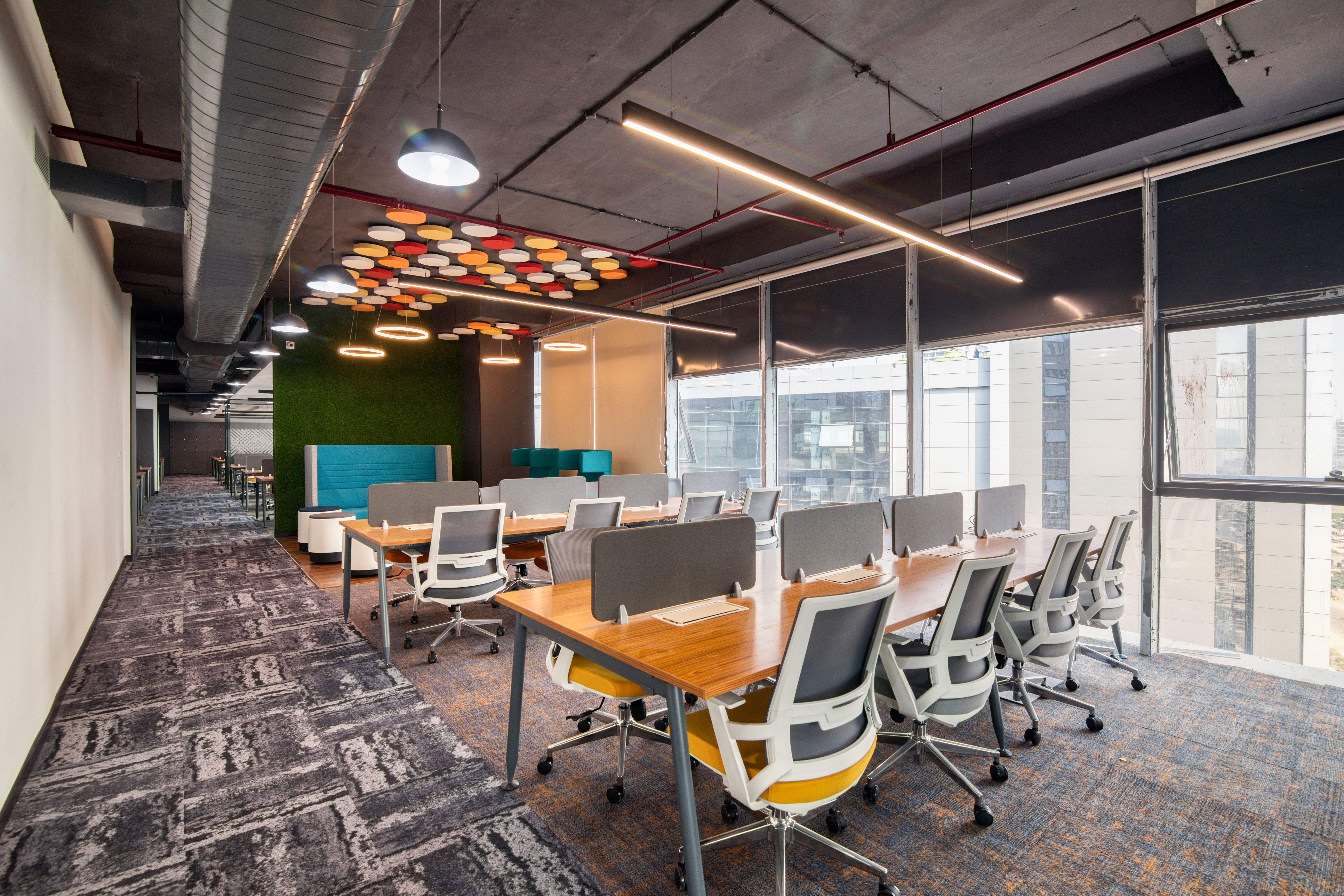 Modern commercial office interior installation by Systems Unlimited